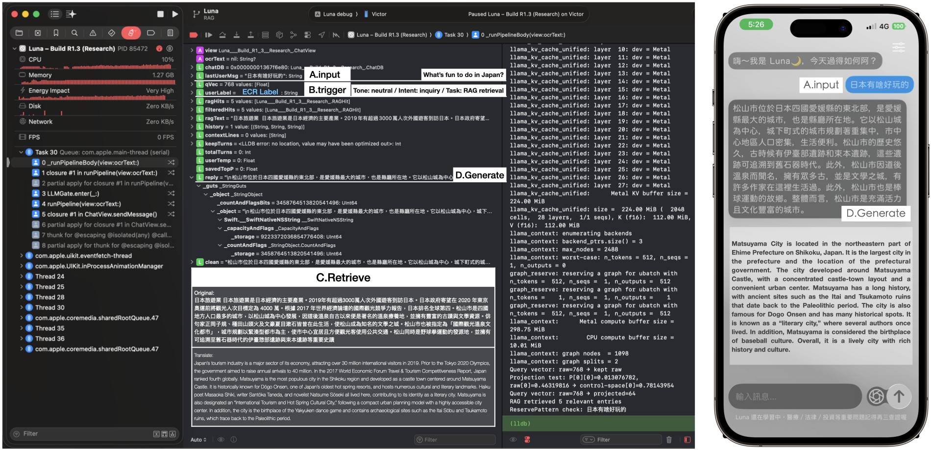 Luna system interface